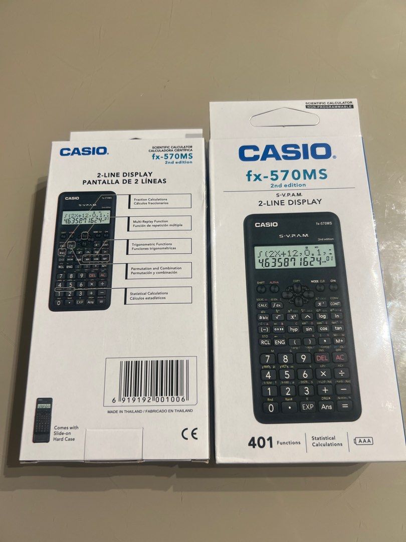 Exam Casio Scientific Calculator Fx 570 Ms 2nd Edition