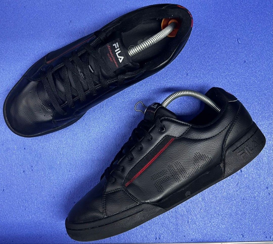 Fila Black Lace Up Trainers 9.5uk Men s Fashion Footwear Sneakers on Carousell