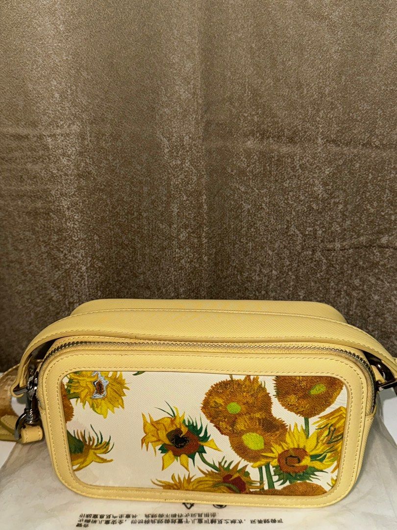 Fila X Van Gogh Museum Yellow Bag Women s Fashion Bags Wallets Cross body Bags on Carousell