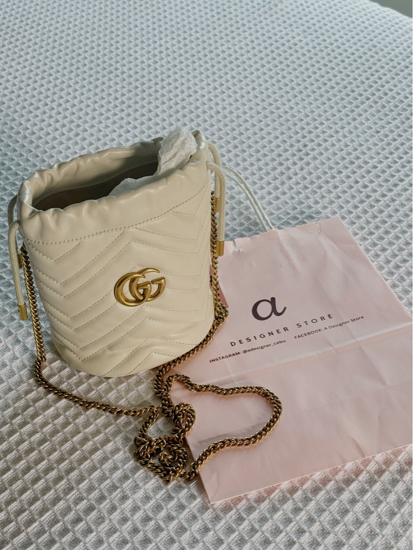 Gucci bucket bag white cheap