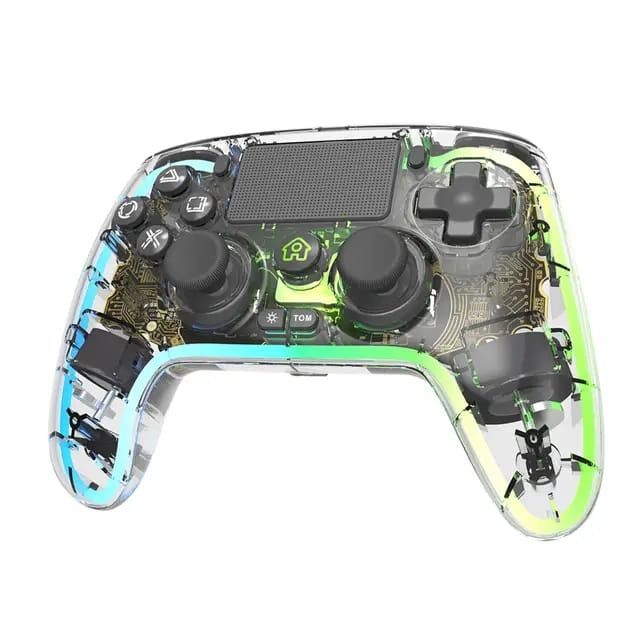 (same day delivery) Hall Rocker and Hall 3D joystick breathing game controller for ps4 games RGB PS4 AND GAME Controller Gamepad TOPWOLF62863085660803112