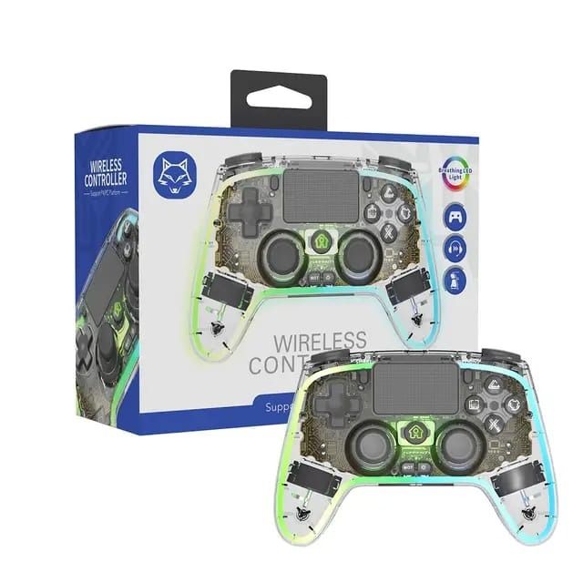 (same day delivery) Hall Rocker and Hall 3D joystick breathing game controller for ps4 games RGB PS4 AND GAME Controller Gamepad TOPWOLF62863085660803111