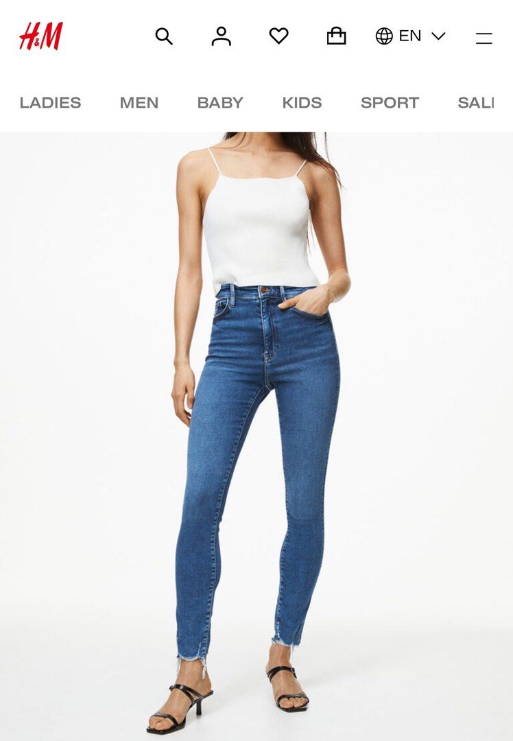 Embrace high ankle jeans deals