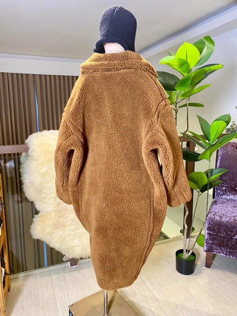 HQ LONG TEDDY BROWN COAT Women s Fashion Coats Jackets and Outerwear on Carousell
