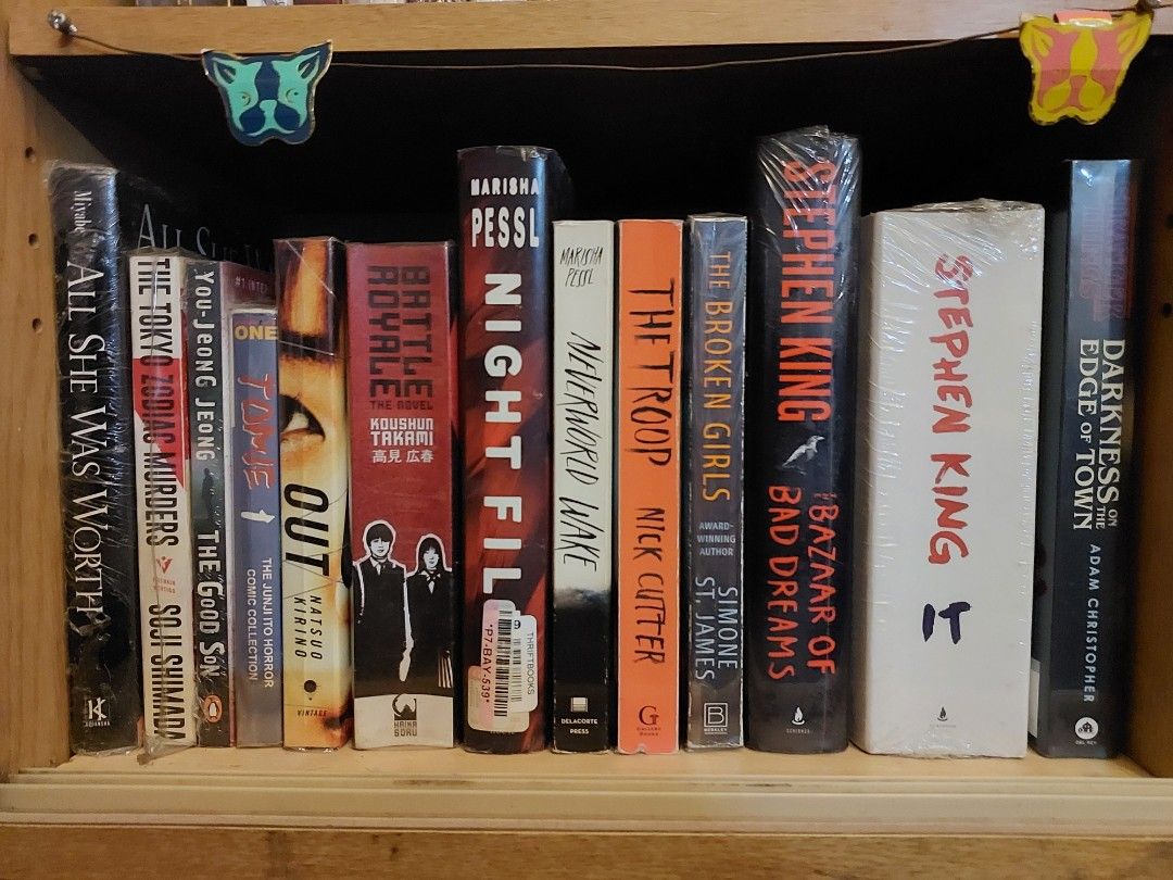 Japanese Horror Thriller Books (Category: Storybooks) located in Quezon City. Submitted by garagesaleonline (Listing ID 1323029496, Image 1). Description: price starts at 500 SOLD tokyo out troop it broken bazaar son battle.