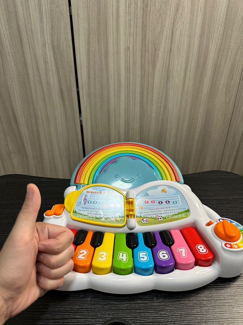 Leap Frog Piano (Category: Musical Instruments) located in Pasig City. Submitted by carasoriano (Listing ID 1323060456, Image 1). Description: Leap Frog Learn & Groove Rainbow Lights Piano Original Price: Php 2,499 (Baby Company) RFS: Baby not playing with it Video available (too big to upload).