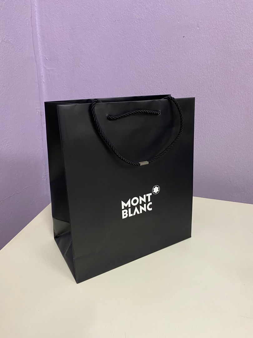 Mont Blanc paper bag, Luxury, Accessories on Carousell