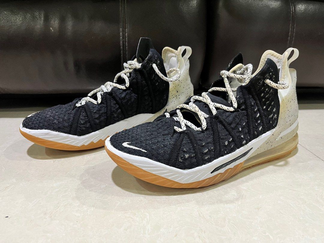 Nike LeBron 18 Black White Gum