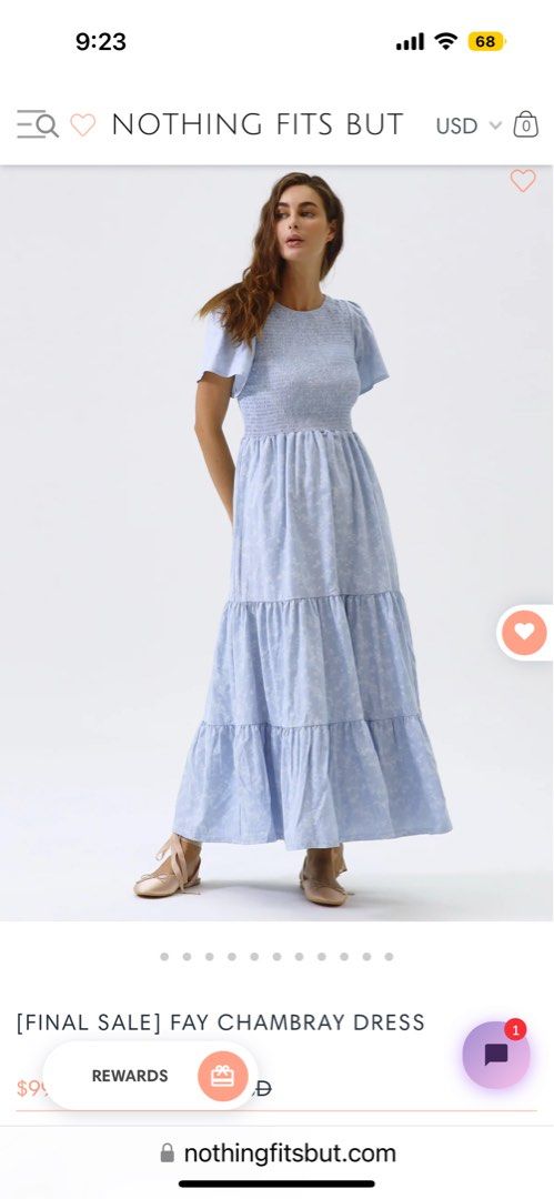 Nothingfitsbut fay chambray dress, Women's Fashion, Dresses Sets