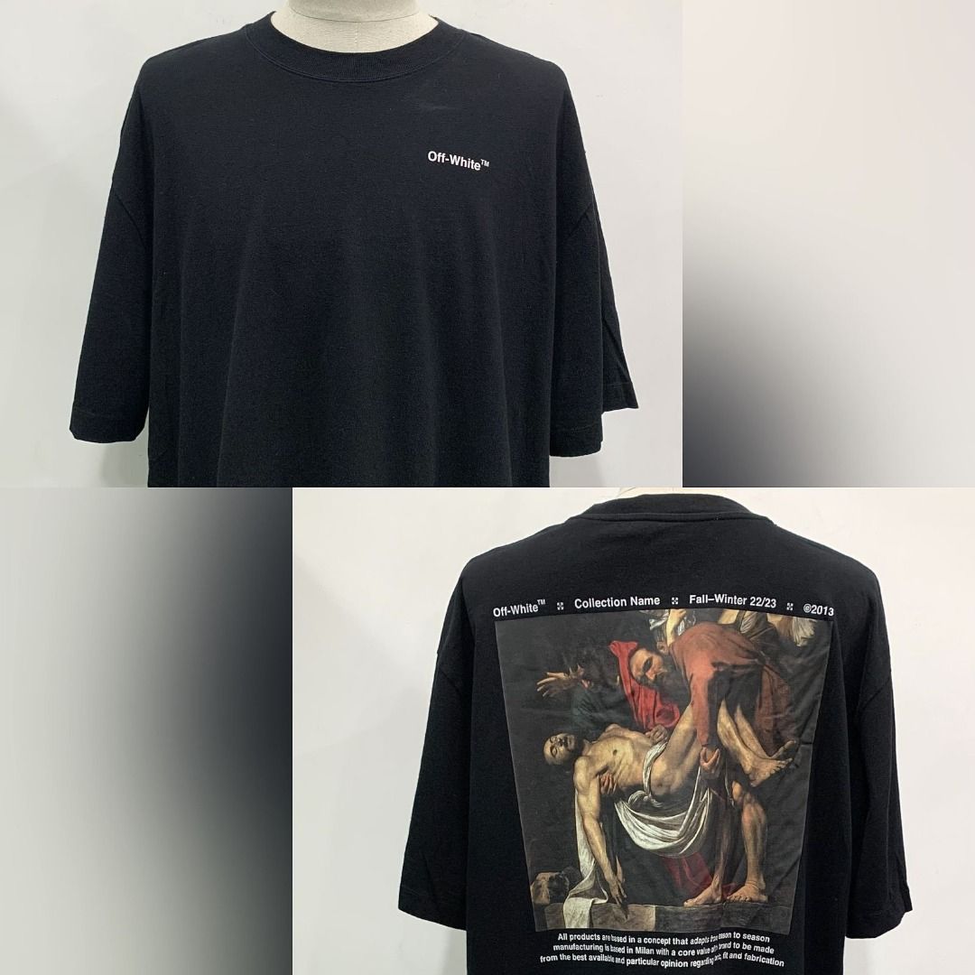 OFF-WHITE BLACK PERMANENT FALL-WINTER 22/23 TSHIRT #L