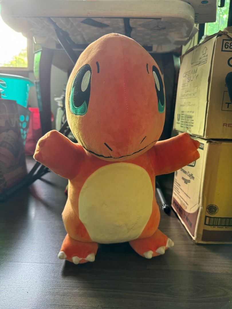 Pokemon Stuff Toy (Category: Plushies & Soft Toys) located in Quezon City. Submitted by wendyang123 (Listing ID 1322916923, Image 2). Description: Pikachu Stuff toy (17.5x15inches) Charmander Stuff toy (19x12.5inches).