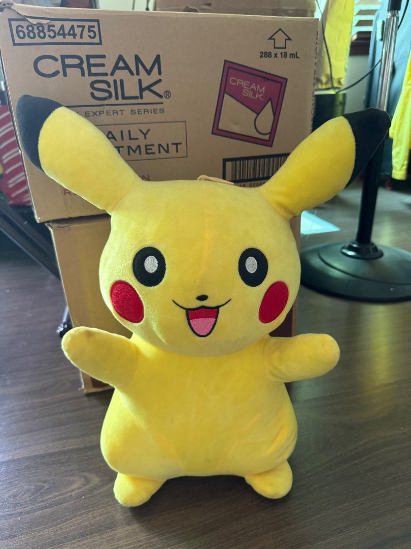 Pokemon Stuff Toy (Category: Plushies & Soft Toys) located in Quezon City. Submitted by wendyang123 (Listing ID 1322916923, Image 1). Description: Pikachu Stuff toy (17.5x15inches) Charmander Stuff toy (19x12.5inches).