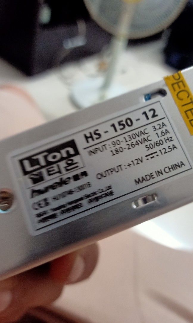 Power Supply (Category: Chargers) located in Bulacan. Submitted by mysticdeer.6d7f47 (Listing ID 1323035653, Image 3). Description: Refer to Pics for power details 220v input 12v output.