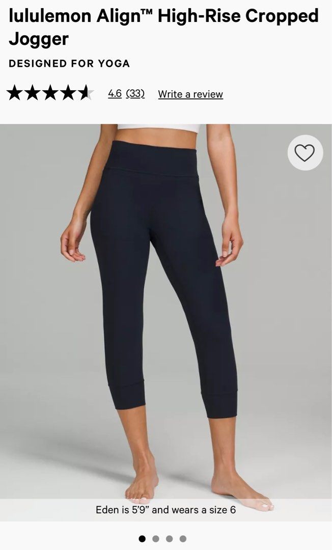 Lululemon cropped joggers online