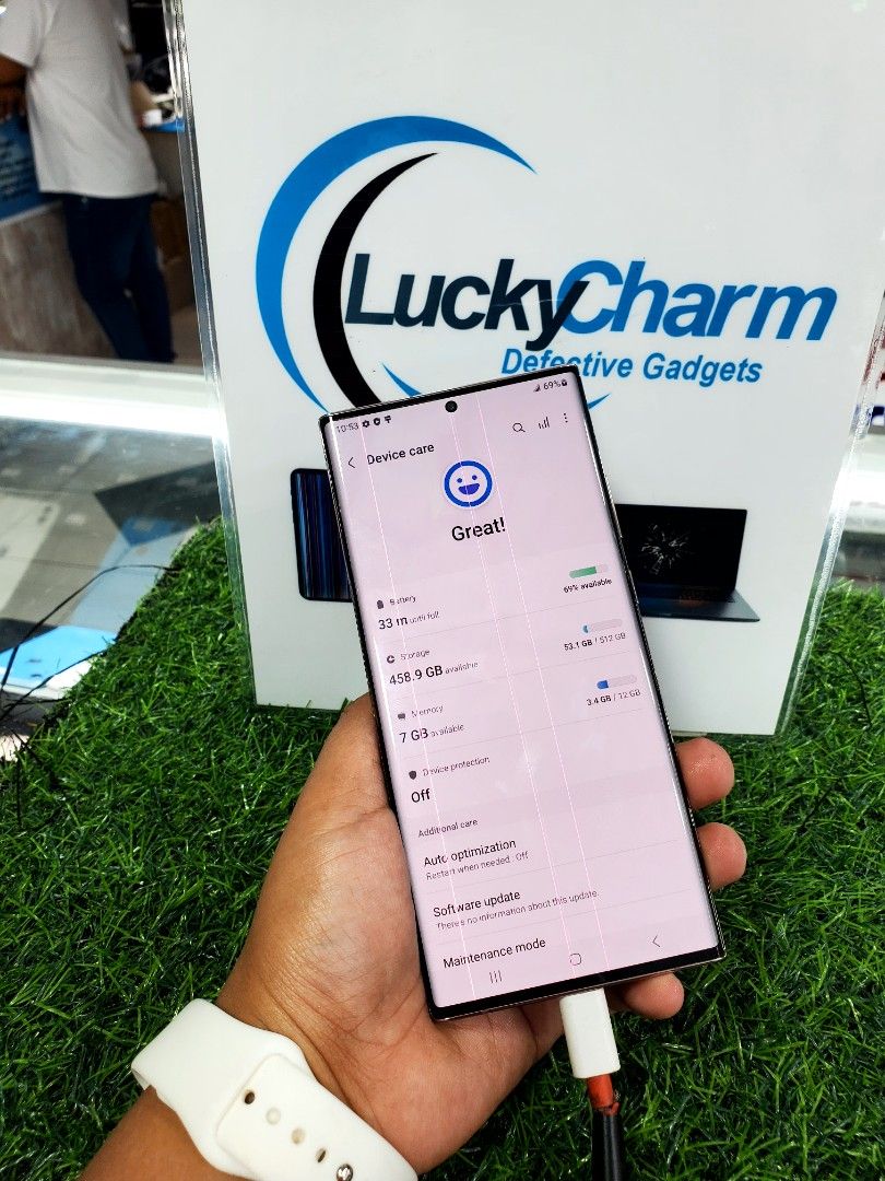 Samsung Note20 Ultra 5G 12gb/512gb (Category: Samsung) located in Manila. Submitted by lucky.charm.gadgets (Listing ID 1322928236, Image 3). Description: Samsung Note20 Ultra 12gb/512gb (Please Search sa full specs) GOOD BOARD GOOD FOR PARTS ,CAMERA ,BATTERY etc. Except LCD! LCD ISSUE,MAY LINES AT MARAMI PANG MANINIPIS NA LINE NA DI MASYADO HALATA SA PIC,BUY AT YOUR OWN RISK PO. Direct message me call/text:09279452049 We Accept cod w/in Metro Man