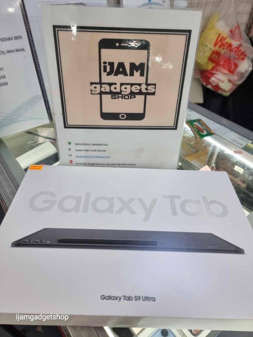 Samsung tab s9 ultra (Category: Android) located in Manila. Submitted by ijamgadgetsshop (Listing ID 1323057973, Image 3). Description: samsung tab s9 ultra 12/256gb wifi with keyboard inside 📌we do cod in metro manila and near provinces just add sf only 📌can visit in my store at greenhills shopping center 📌we do LBC transaction 📌we accept credit card in store 📌for fast transaction make acall 09291593032/09958592363.