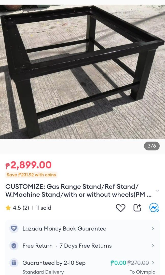 Secondhand Heavy Duty Metal Ref Stand, Furniture & Home Living ...