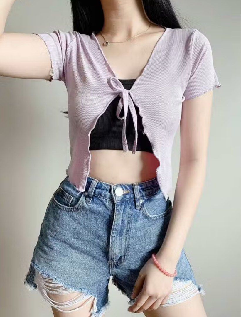 SELF TIE LETTUCE LAVENDER TOP SMALL TO MEDIUM FRAME (Category: Others Tops) located in Manila. Submitted by biesis08 (Listing ID 1323013065, Image 1). Description: SELF TIE LETTUCE LAVENDER TOP SMALL TO MEDIUM FRAME.