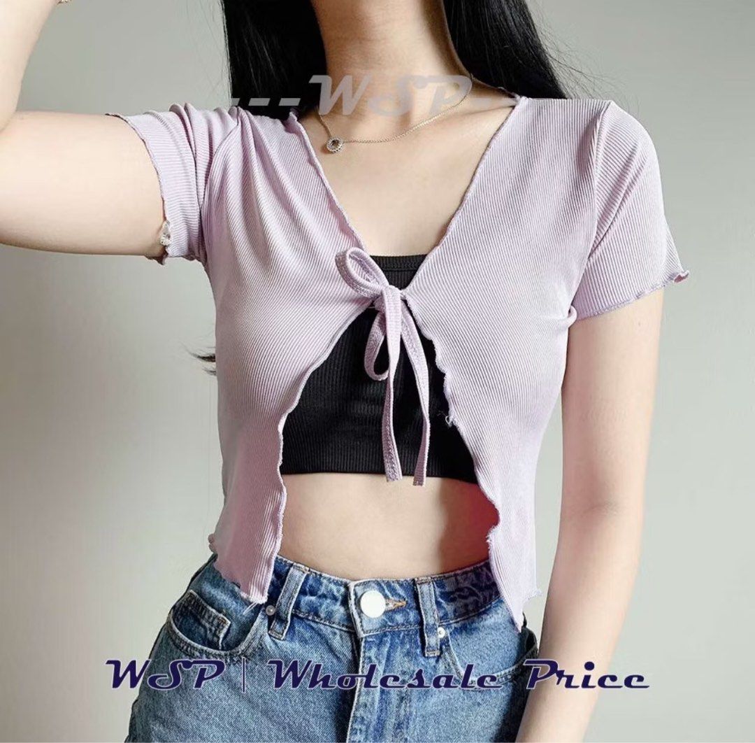 SELF TIE LETTUCE LAVENDER TOP SMALL TO MEDIUM FRAME (Category: Others Tops) located in Manila. Submitted by biesis08 (Listing ID 1323013065, Image 2). Description: SELF TIE LETTUCE LAVENDER TOP SMALL TO MEDIUM FRAME.