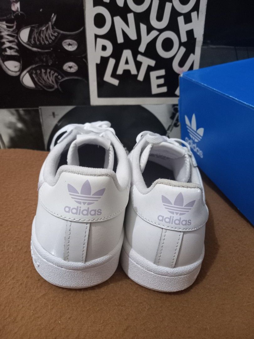 Sepatu preloved adidas ORIGINALS uk 36 37 Continental 80 Anak Unisex Putih EF5114 Fesyen Wanita Sepatu di Carousell