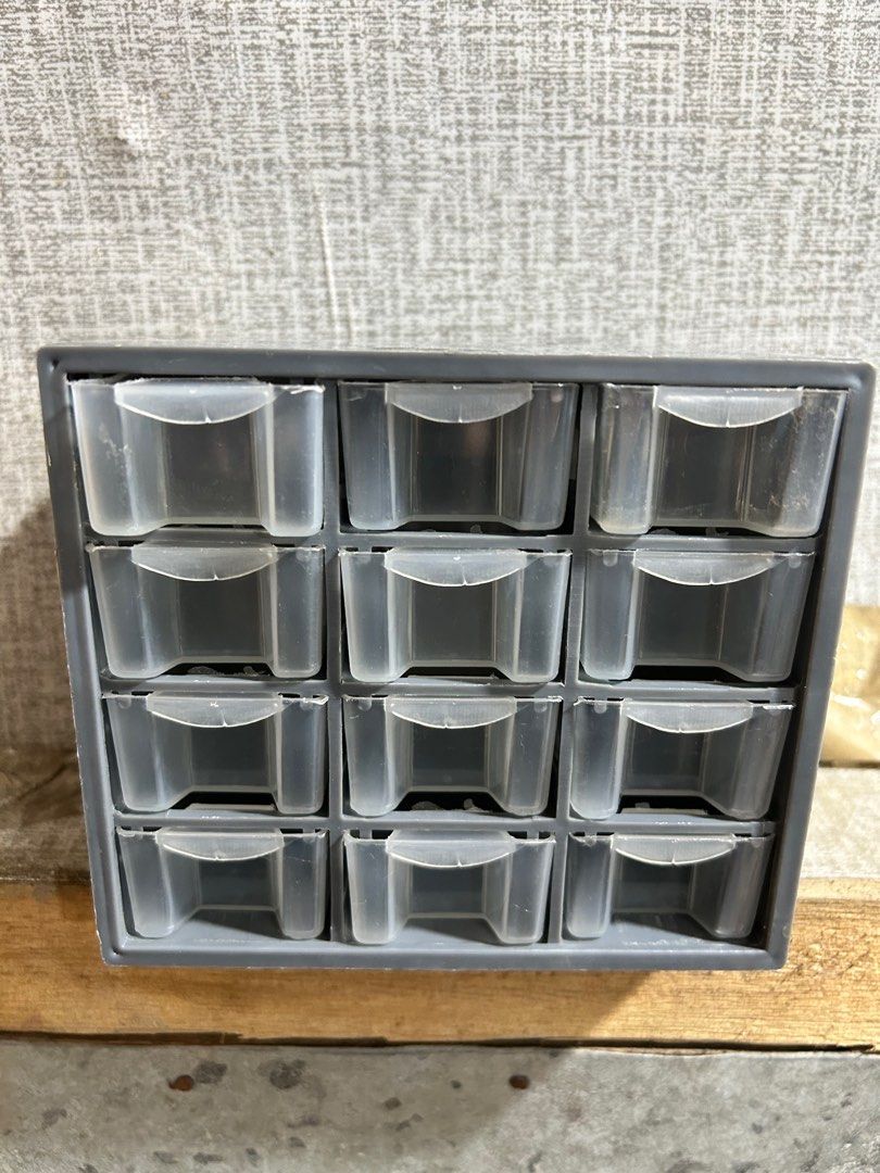 Small Storage kit (Category: Storage Boxes & Baskets) located in Manila. Submitted by guiltlesspleasure (Listing ID 1322950119, Image 1). Description: Small Plastic drawer / organizer kit 12 mini drawers .