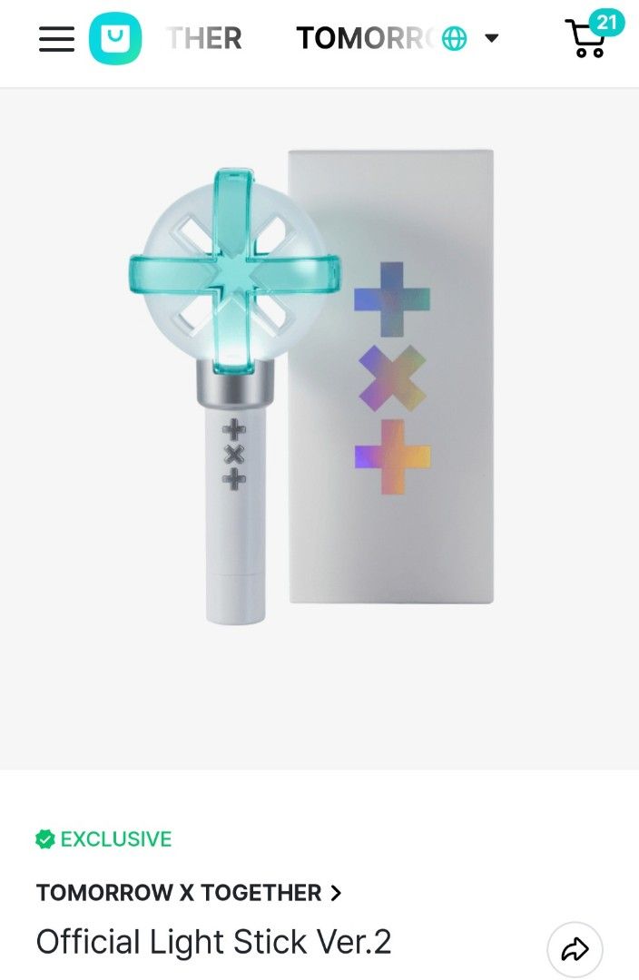 [ON HAND] TXT Official Light Stick Version 2, Hobbies & Toys