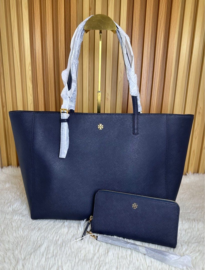 Tory burch emerson buckle tote large cheap