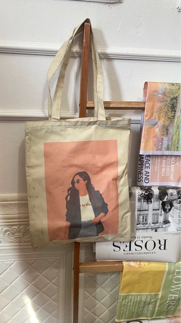 TOTEBAG CANVAS KOREA PRINTING |TAS KANVAS MURAH, Fesyen Wanita