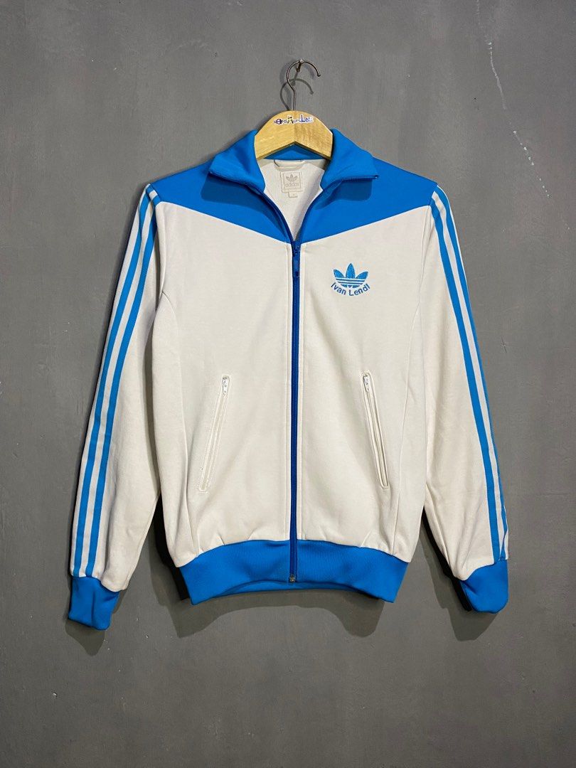Tracktop Adidas Ivan Lendl Fesyen Pria Pakaian Atasan di Carousell