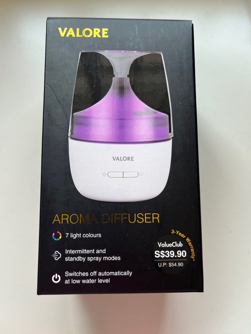 Valore Aroma Diffuser (Category: Air Purifiers & Dehumidifiers) located in Singapore. Submitted by my2ndhome (Listing ID 1322965722, Image 1). Description: .