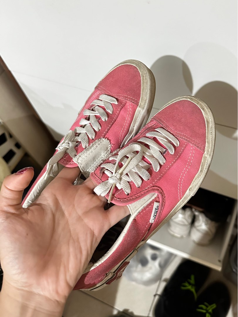 Vans Slip On Cut and Paste Cap Checkerboard Strawberry Pink Original
