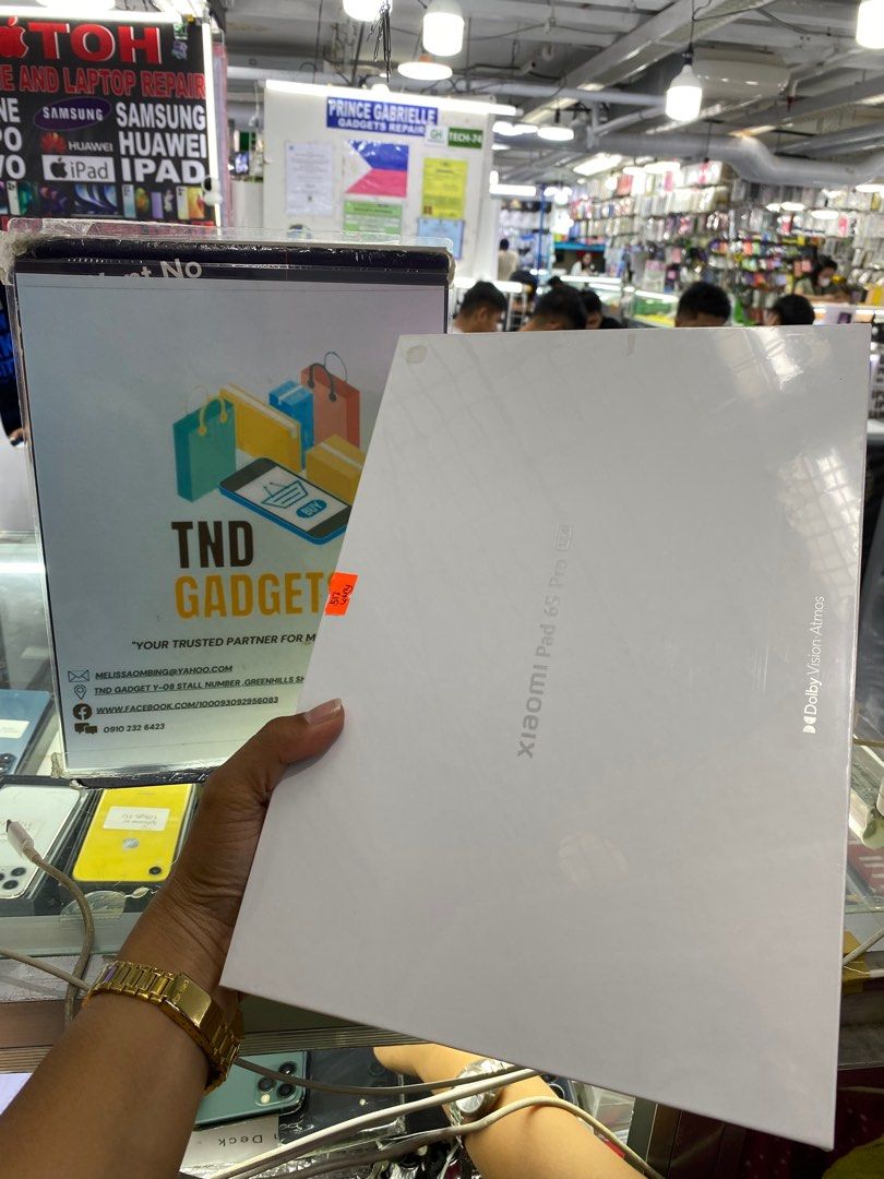 Xiaomi Pad 6s Pro 512gb (Category: Android) located in Pasig City. Submitted by melissaomb01623 (Listing ID 1323081538, Image 3). Description: Xiaomi Pad 6s Pro 12gb Ram 512gb Rom Brand new sealed 1 year warranty 📌pick up store in greenhills shopping center 📌we do cod in metro manila and near provinces just add sf only 📌we ship nationwide via LBC 📌we accept swap/trade in 📌we accept credit card installment 📌we accept ggives 📌we accept bille