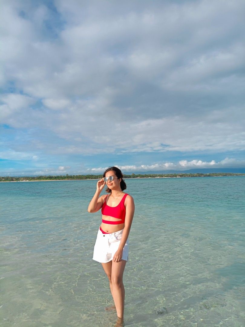 Zaful Red Swimsuit Two Piece Bikini (Category: Bikinis & Swimsuits) located in Pasig City. Submitted by rmfff (Listing ID 1323016889, Image 2). Description: - Used only once (see photo for reference) - a little bit daring.