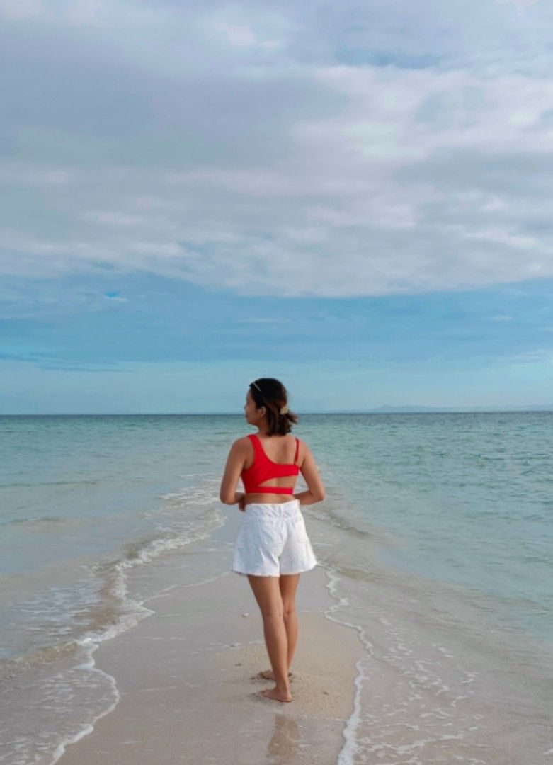 Zaful Red Swimsuit Two Piece Bikini (Category: Bikinis & Swimsuits) located in Pasig City. Submitted by rmfff (Listing ID 1323016889, Image 3). Description: - Used only once (see photo for reference) - a little bit daring.