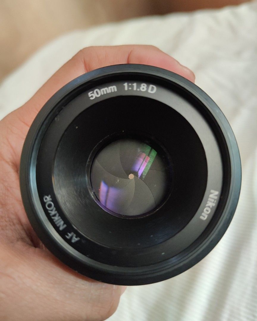 50mm Nikon lens (working) Excellent condition (Category: Lens & Kits) located in Manila. Submitted by olx156 (Listing ID 1318071931, Image 2). Description: Nikkor lens 50mm.