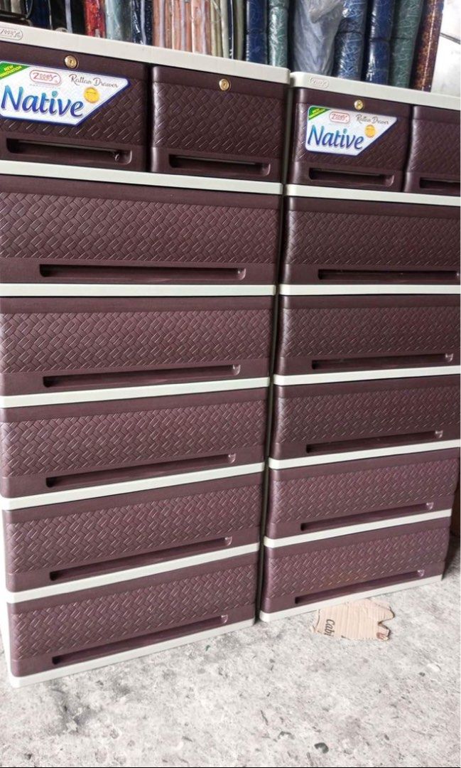 6 layer Zooey Native Rattan Drawer, Furniture & Home Living, Home ...
