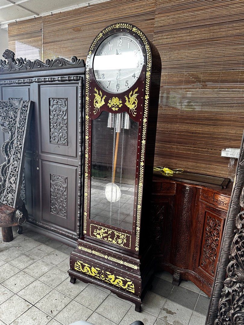 Moathe Antique moathe germany Grandfather Clock, Furniture & Home Living, Home ...
