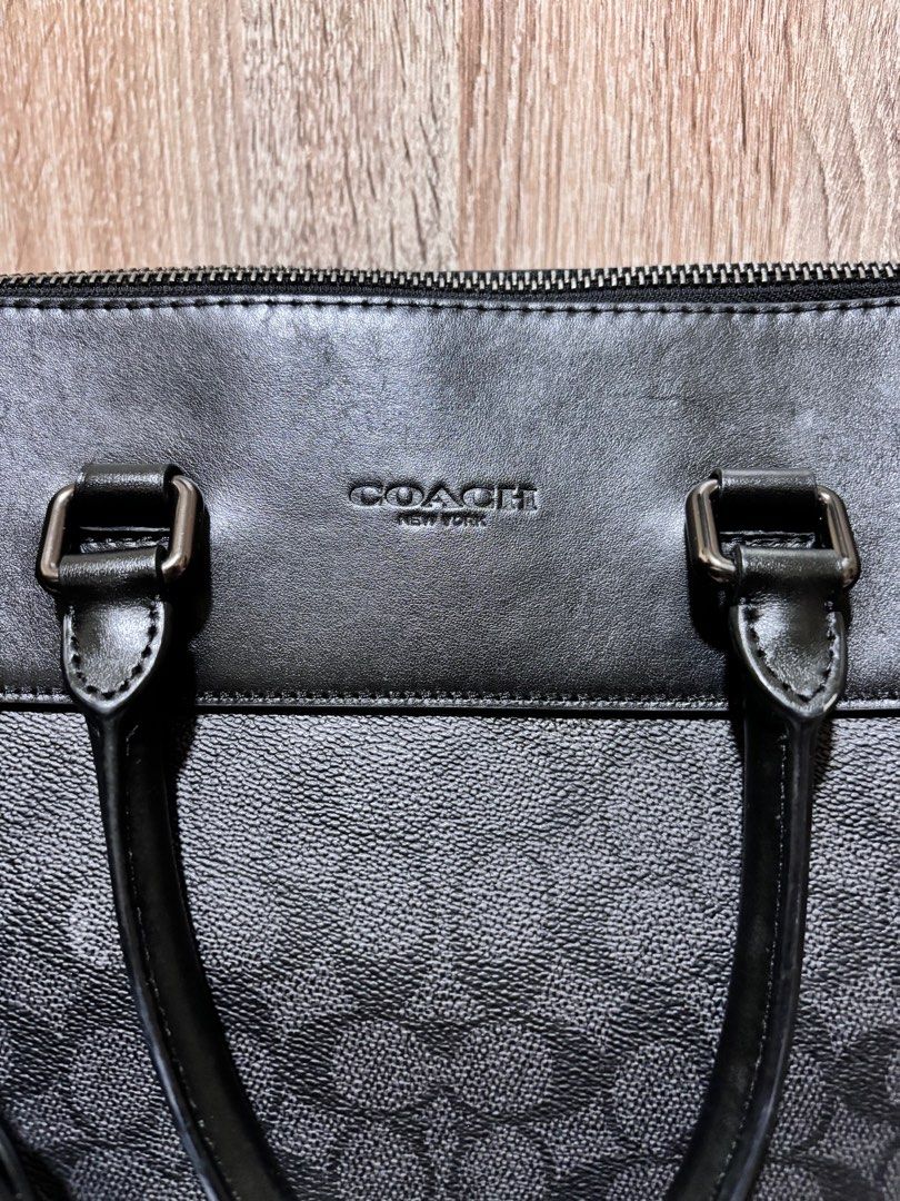 Authentic Coach Black Briefcase Men s Fashion Bags Briefcases on Carousell