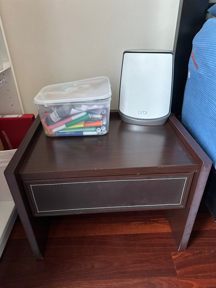 Bedside Table (Category: Tables & Sets) located in Singapore. Submitted by sandy_km2 (Listing ID 1318102087, Image 1). Description: Thick wood. Quite sturdy. 2 of these as pair..
