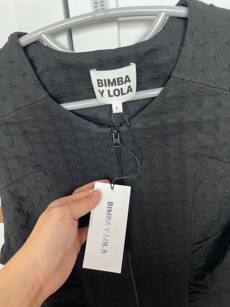 bimba y lola black dress BIMBA Y LOLA. Black heart-patterned shirt dress. TM  Hibuy market