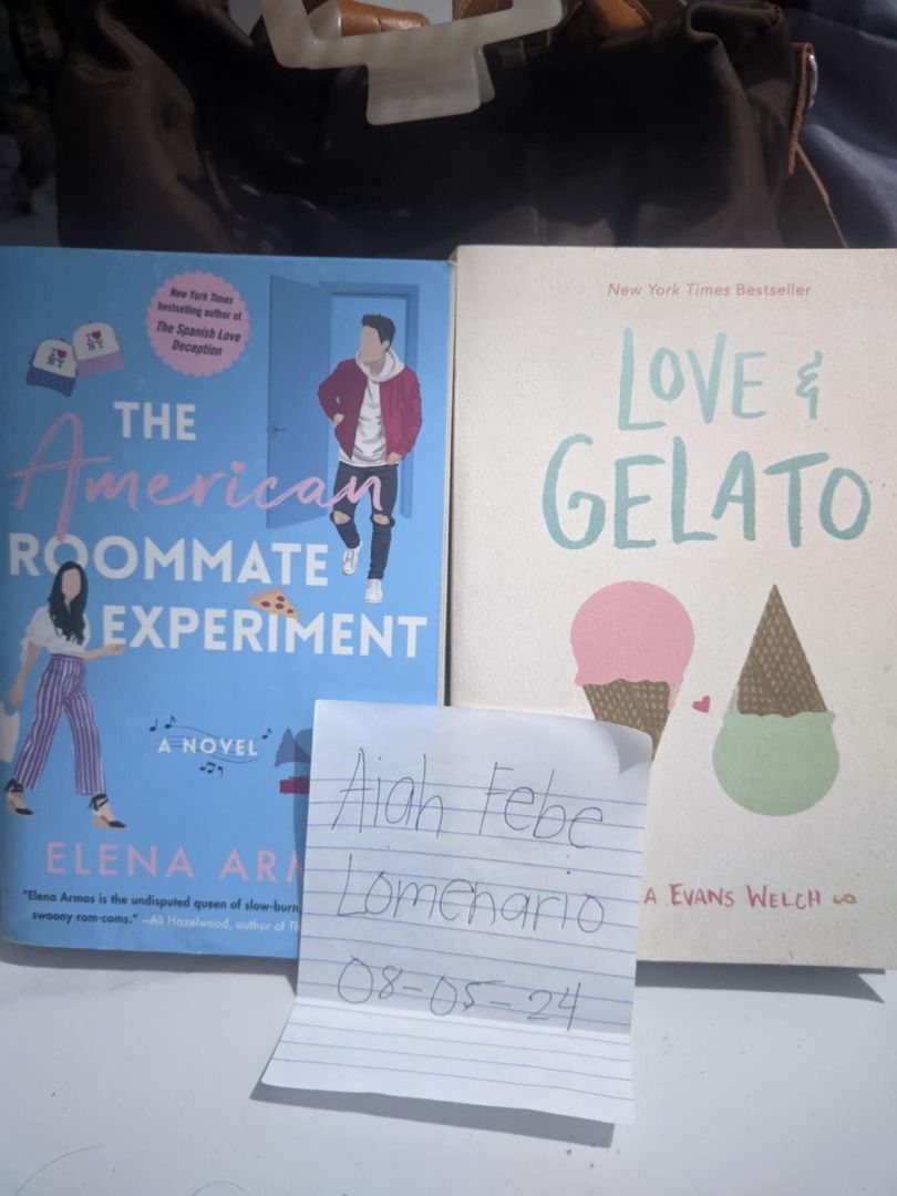 booktok bundles! (Category: Storybooks) located in Balanga. Submitted by febeeeee_ (Listing ID 1318071221, Image 3). Description: selling my pre-loved books! (sold as bundles only) repriced 499 each bundle first bundle —The American Roommate Experiment - vgc — Love and Gelato - vgc second bundle — The love hypothesis - with minimal flaw, gc — The Unhoneymooners - good condition King of wrath- 450 vgc, resealed. rfs: done reading mod: JRS express 