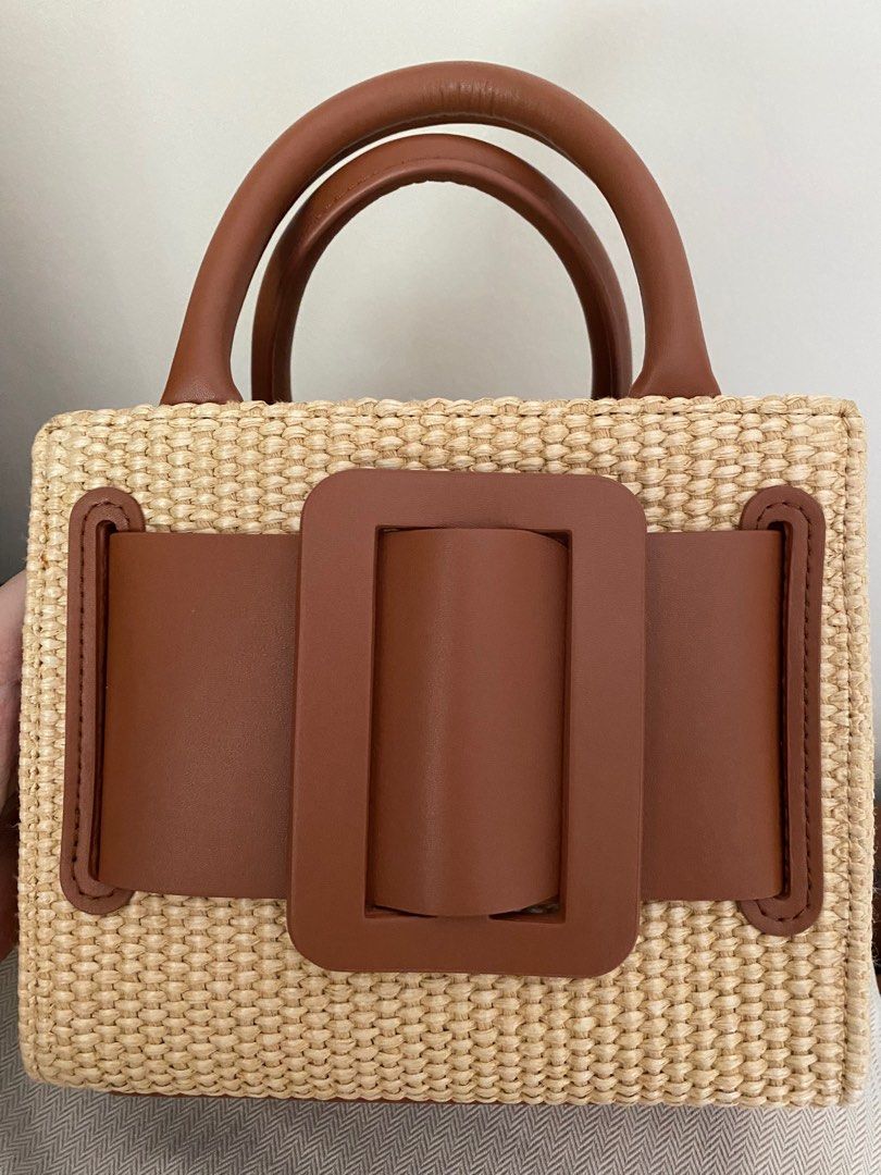 BOYY DESIGN Raffia Top Handle Bag with Shoulder Strap Women s Fashion Bags Wallets Shoulder Bags on Carousell