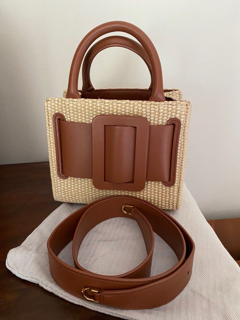 Boyy Bag Boyy Bobby 18 Raffia Boyy 18 Crystal Flapper Leather