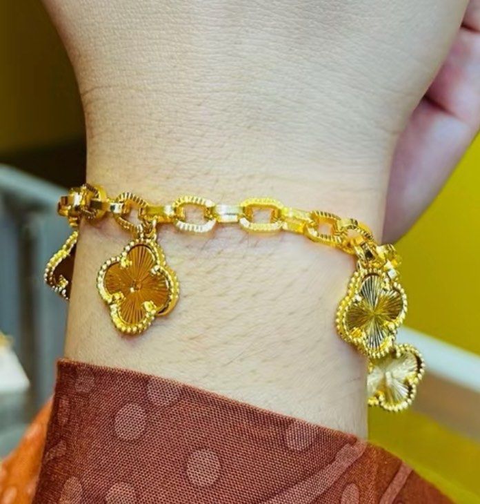 Bracelet Viral Bangkok Gold plated 916 with stamped hook Avilable length 18 19 cm Women s Fashion Jewelry Organisers Bracelets on Carousell