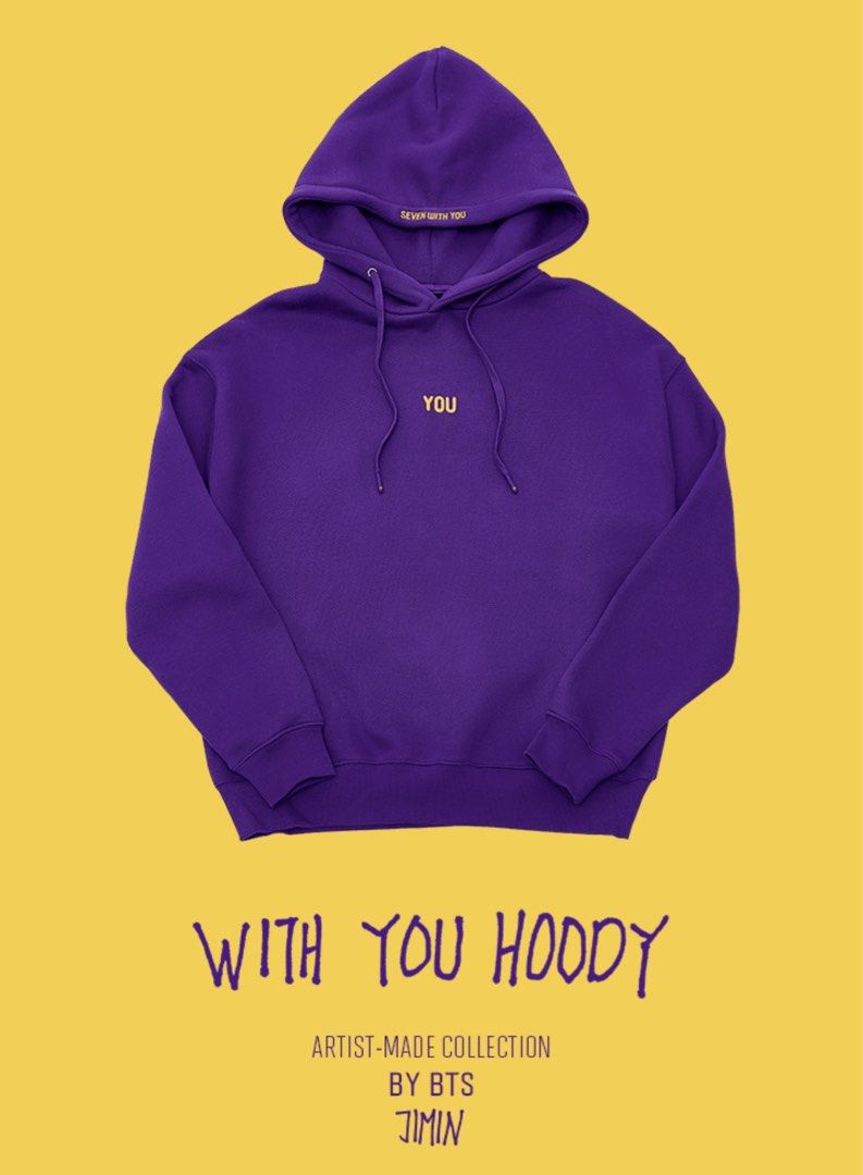 全新BTS JIMIN WITH YOU HOODIE (Size L) 已停產, 興趣及遊戲