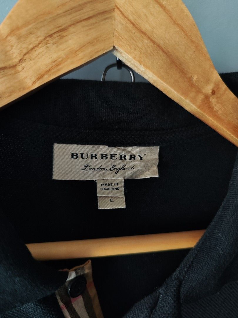 BURBERRY PLAID POLO SHIRT Luxury Apparel on Carousell