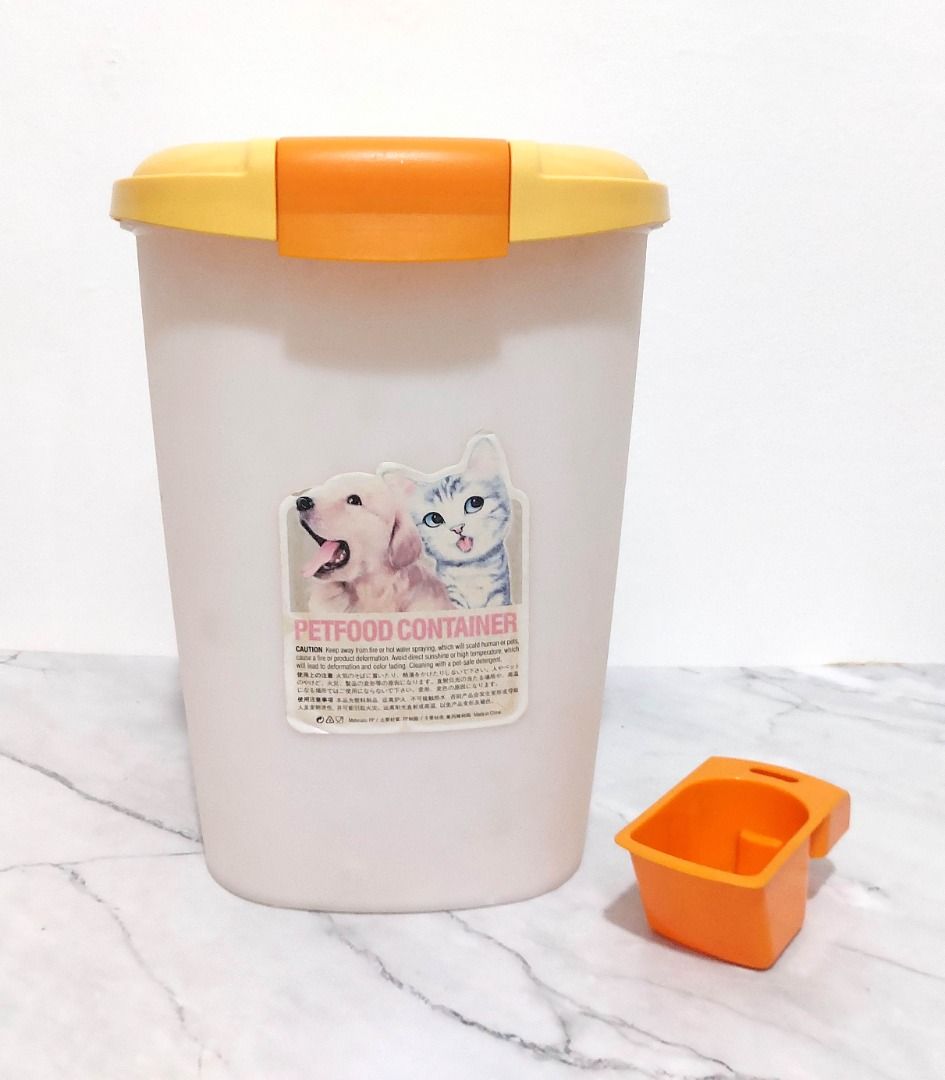 Catidea Pets Container CF101 15 yellow 15Lt Tempat Makanan Kucing dan Anjing Perlengkapan Hewan Aksesoris Hewan di Carousell