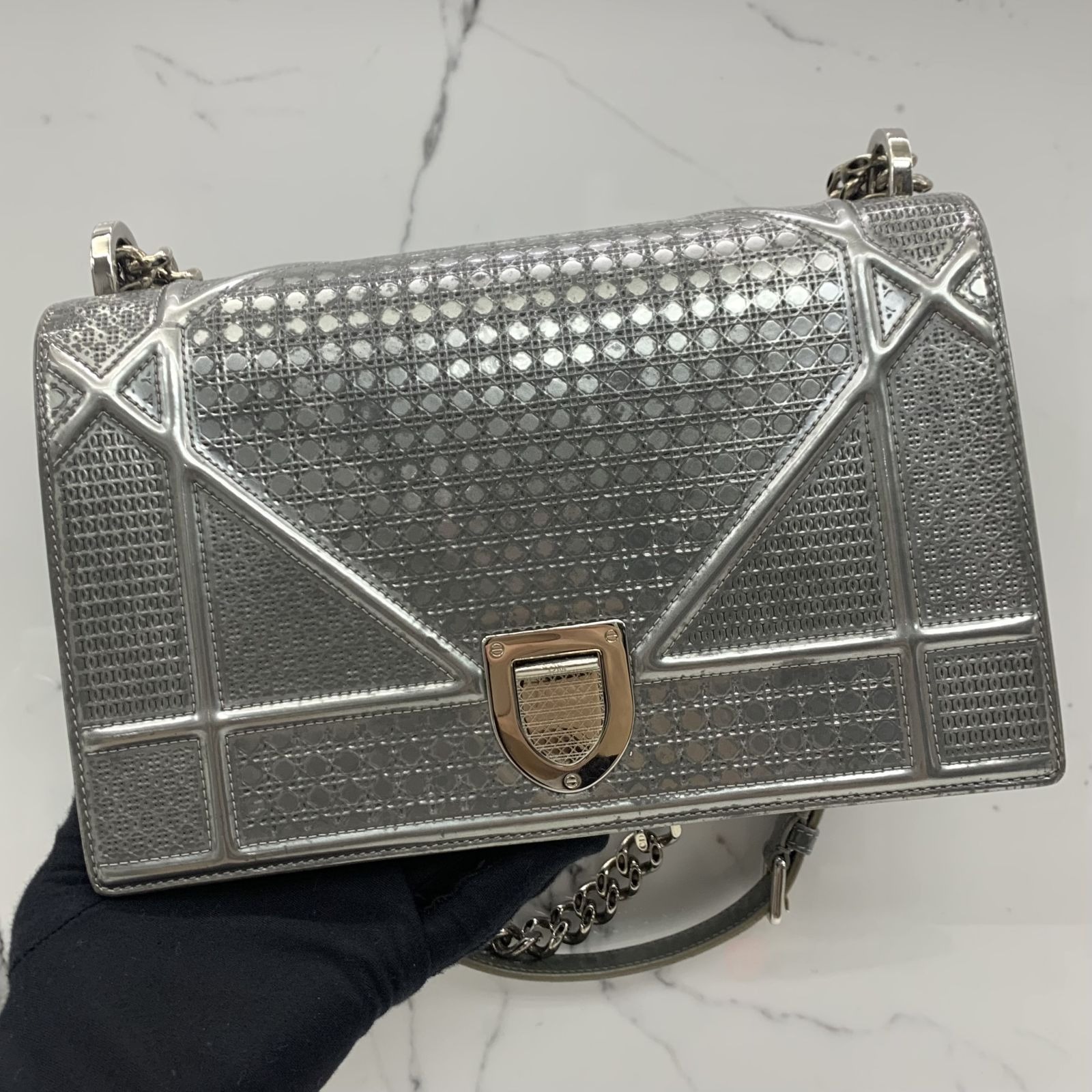 Dior diorama silver best sale