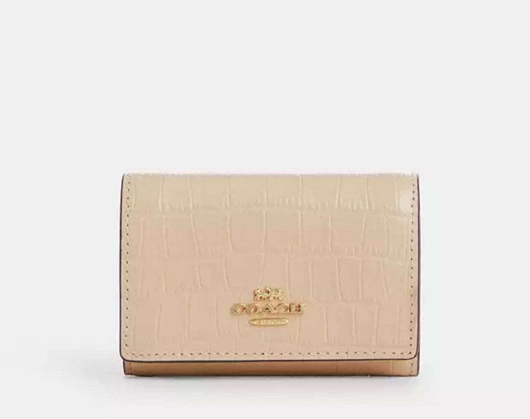 Coach croc wallet hot sale