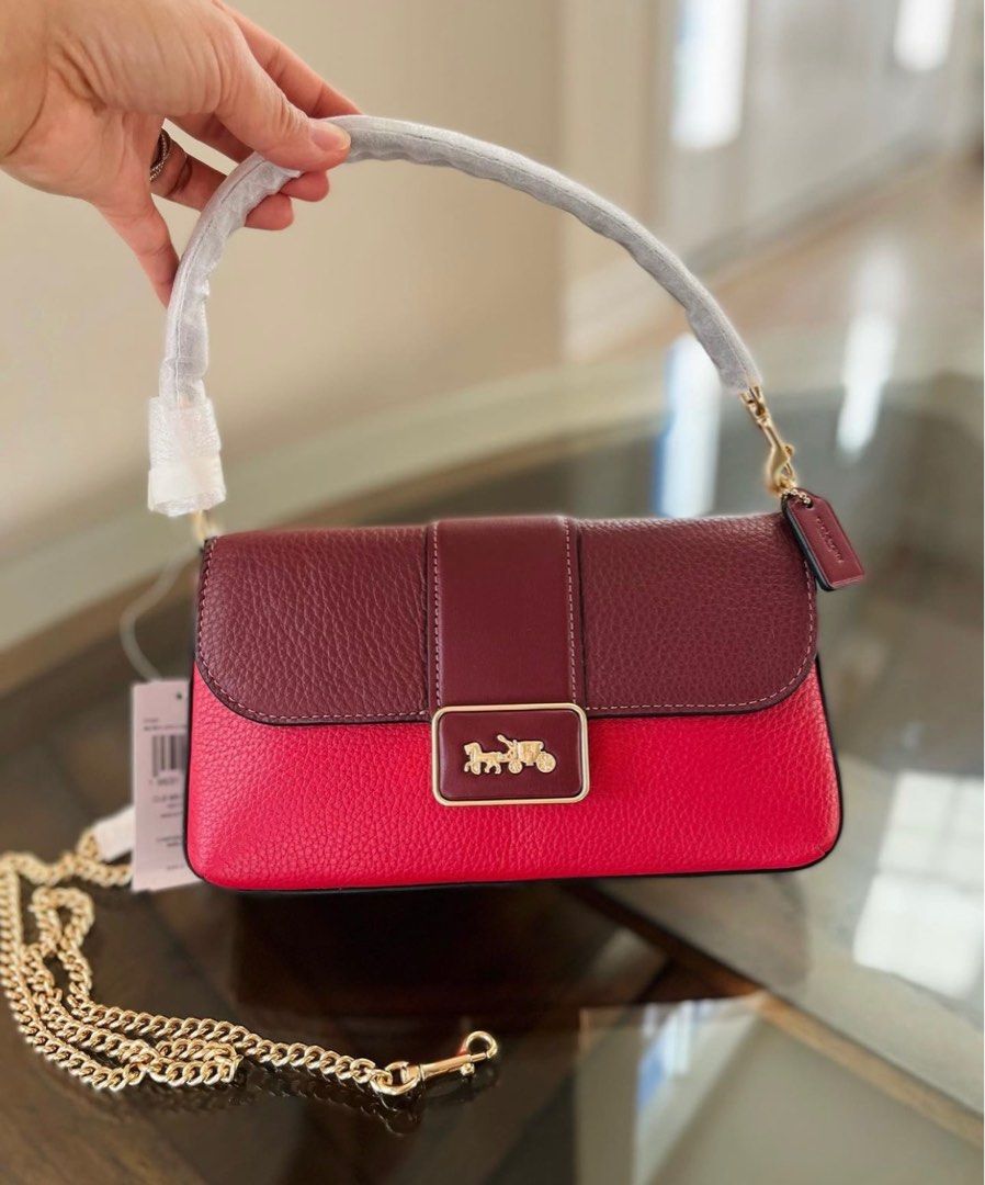 Coach grace bag red best sale